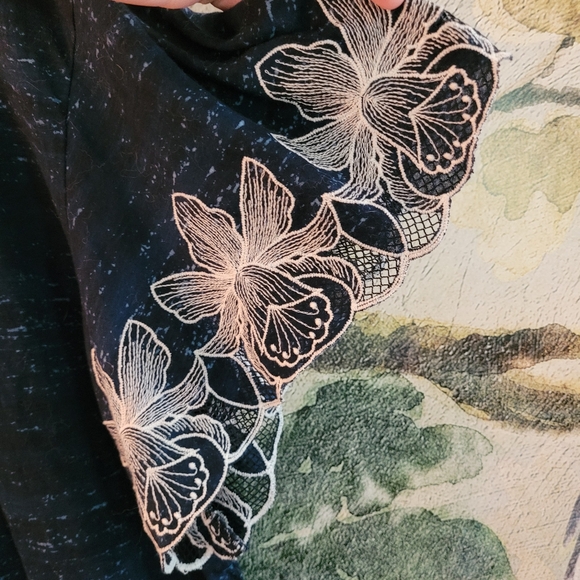 Anthropogie Pilcro Embroided Floral Blouse - Picture 2 of 7